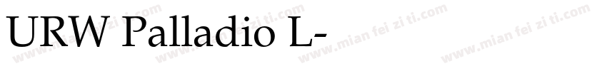 URW Palladio L字体转换
